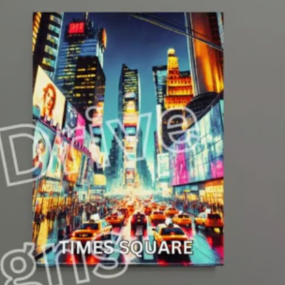 Times Square: Day and Night Energy 18x24 Print Times Square Wall Art by Denardai - Picture 3 of 4